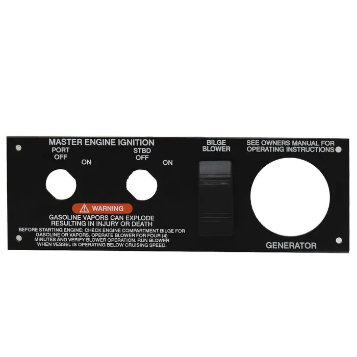Sea Ray Boat Blank Ignition Panel 2085221 | Dual Engine Aluminum Top Pick
