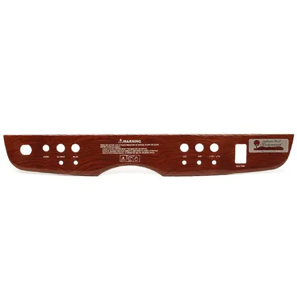 Four Winns Boat Blank Switch Panel 025-3877 | Aluminum Woodgrain Express Delivery