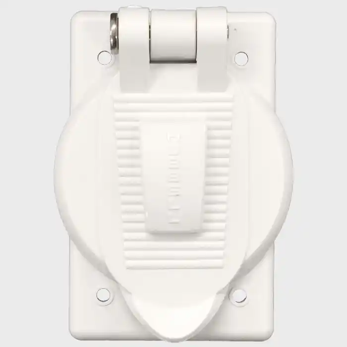Instant Buy Hubbell Boat Lift Cover Plate HBL74CM25WOAW | 20/30A White
