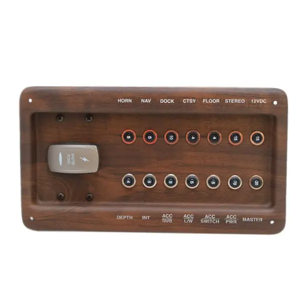 Pontoon Boat Breaker Panel | Faux Woodgrain 9 1/4 x 5 1/8 Inch Best Seller
