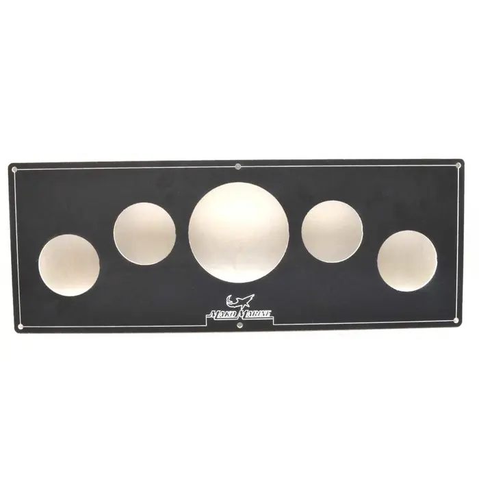 Buy Today Mako Boat Blank Gauge Panel | 15 7/8 x 6 Inch Plastic Black White