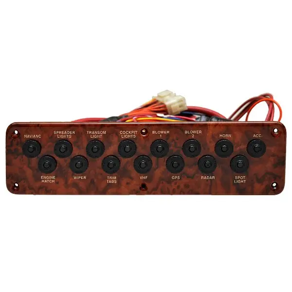Rinker Boat Breaker Panel | 312 Faux Woodgrain Plastic Marine Low Price