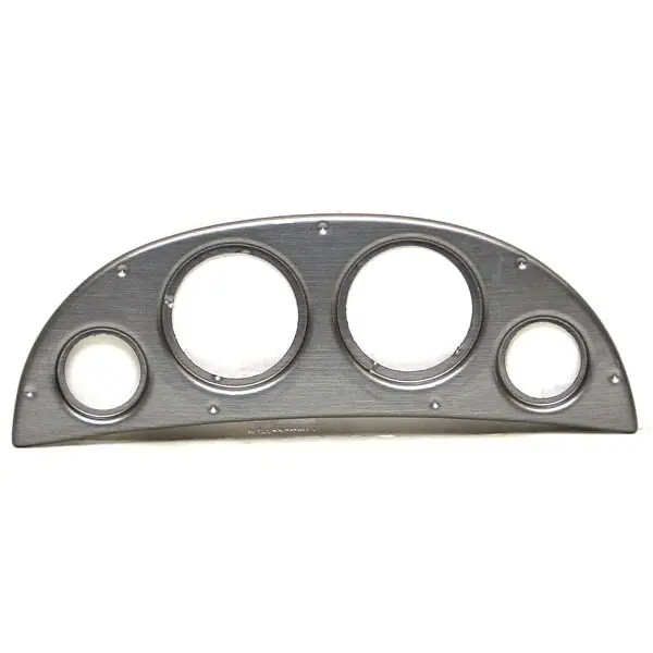 Crafted Lund Boat Blank Gauge Panel | 16 3/4 x 6 1/4 Inch Brushed Gray