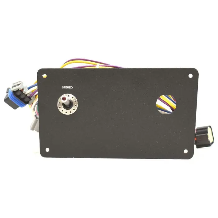 Bulk Order Four Winns Boat Stereo Switch Panel 025-5322 | 6 3/4 x 3 3/4 Inch Black