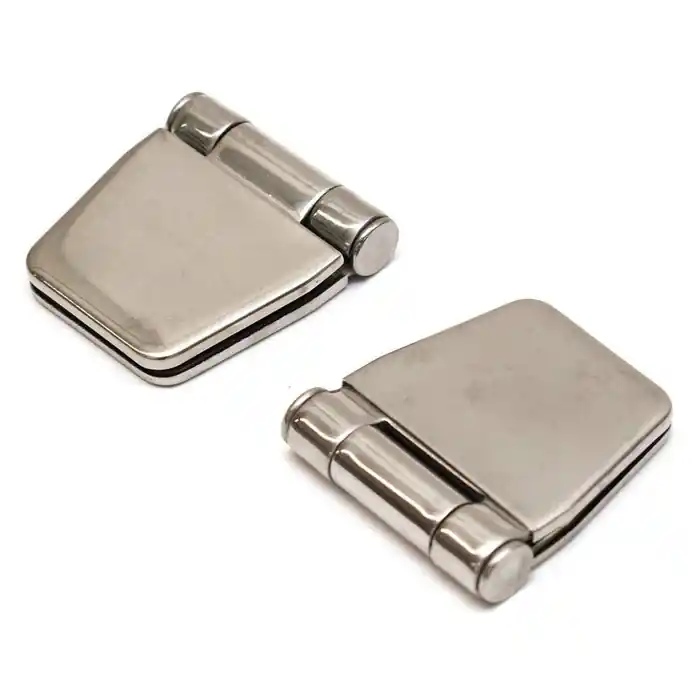 High Quality Marquis Boat Glove Box Hinges 8368914 | w/ Covers Stainless Steel (Pair)
