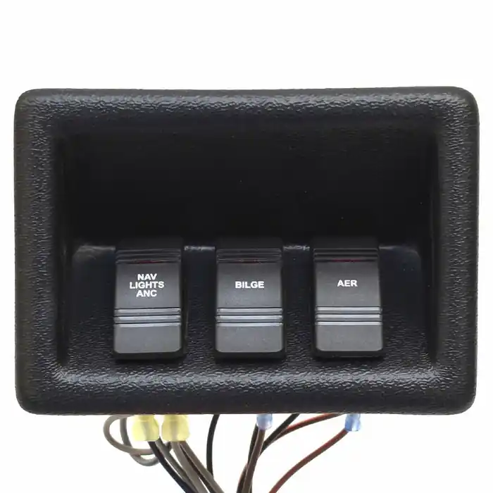 Lowe Boat Rocker Switch Panel Shroud 1945888 | 3-Switch w/ Fuse Block Save Now