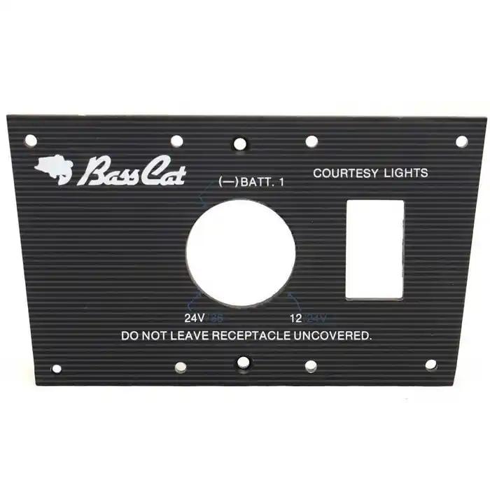 Bass Cat Boat Blank Bow Panel | w/ Trolling Receptacle Gray Lined Buy Direct