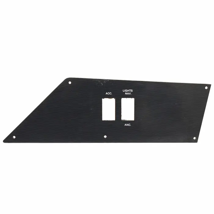 One Day Deal Bass Cat Boat Blank Switch Panel | Lights Accessory Black Lined