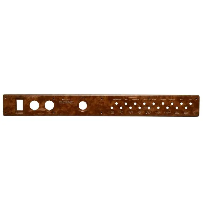 Rinker Boat Blank Breaker Switch Panel 206610A | 360 Woodgrain Popular