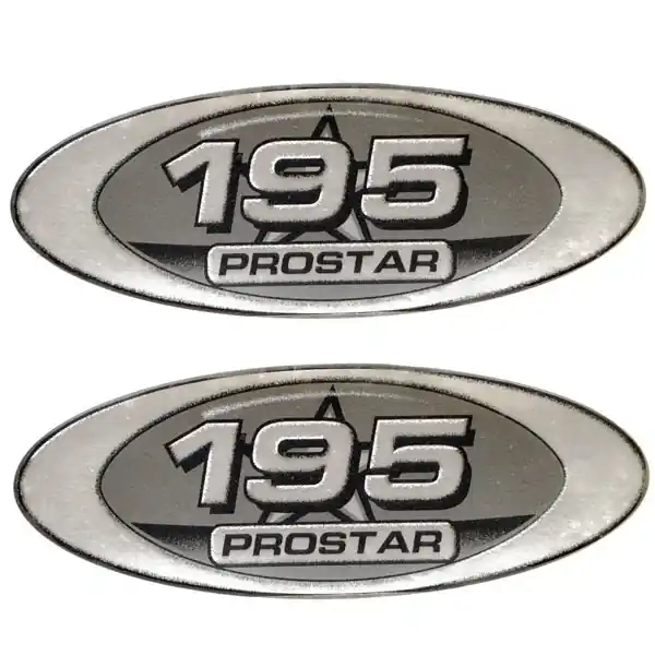 Mastercraft Boat Raised Decals 758117 | ProStar 195 Silver 13 1/2 Inch (Pair) Big Sale