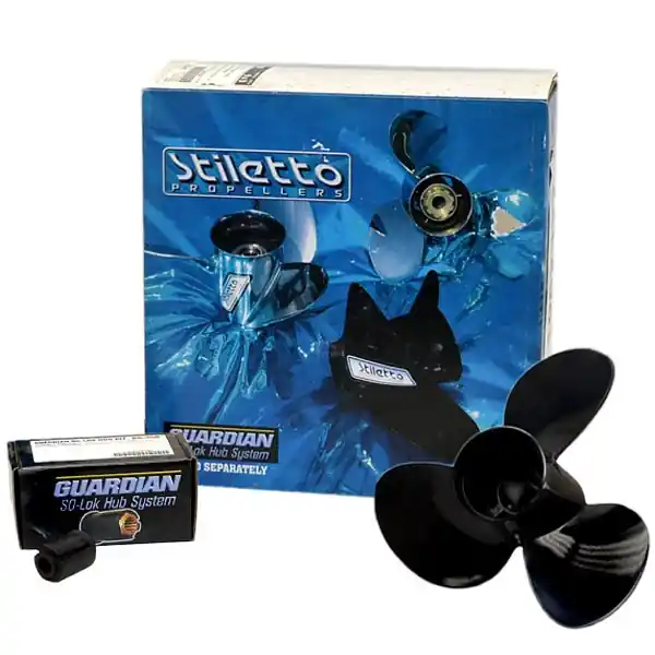 Stiletto Ariva Boat Propeller A50909 | Nissan RH 9 x 9P Authentic