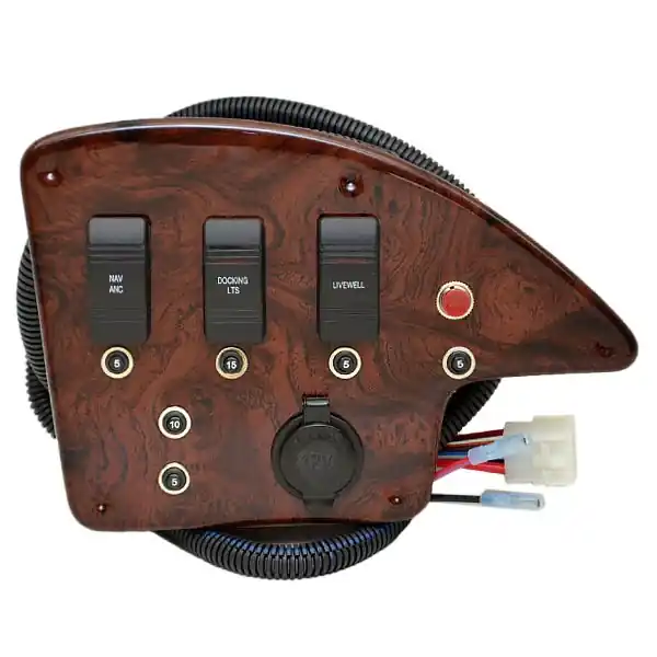 Godfrey Pontoon Boat Switch Breaker Panel | OEM Console Woodgrain Marine Holiday Sale