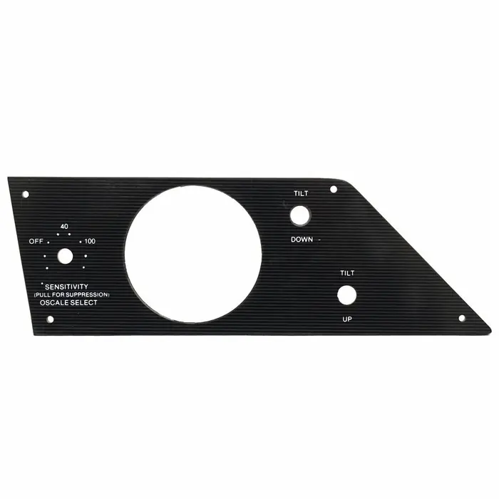 Bass Cat Boat Blank Instrument Panel | 11 3/8 x 3 7/8 Inch Striped Price Cut