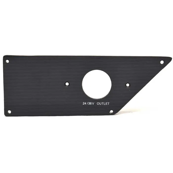 Bass Cat Boat Blank Outlet Panel 7005 | 24V 36V Gloss Black w/ Lines Don’t Miss Out