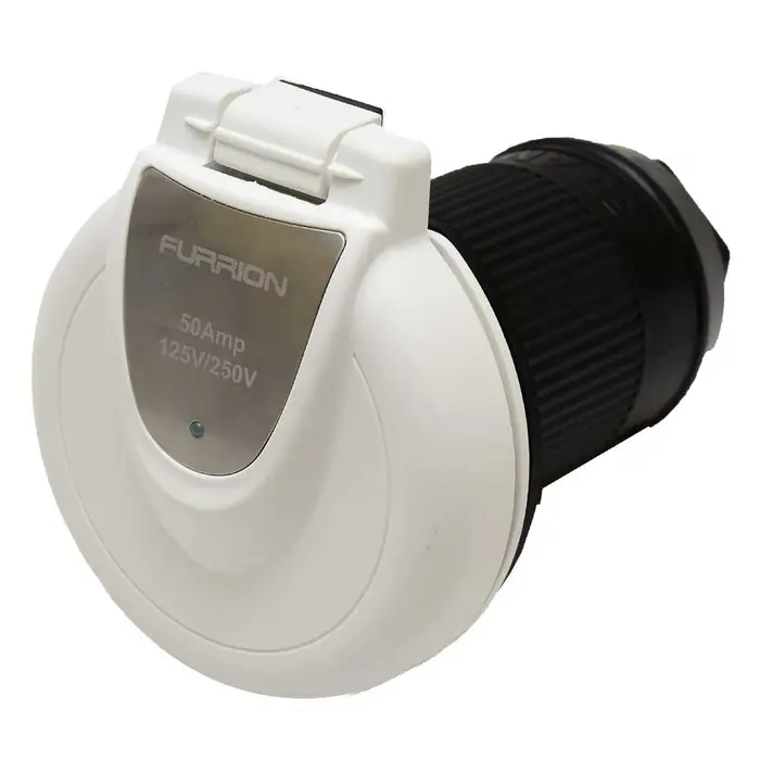 Bulk Order Furrion Boat Power Inlet F52INR-PS | 50 Amp 125/250V Round White