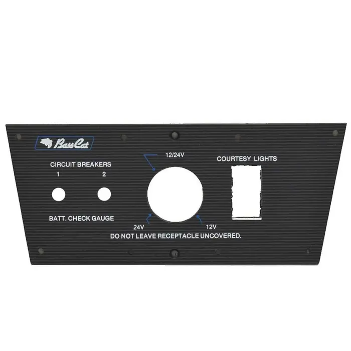 Bass Cat Boat Blank Bow Panel B-447 | w/ Trolling Receptacle Cutout No Minimum Order