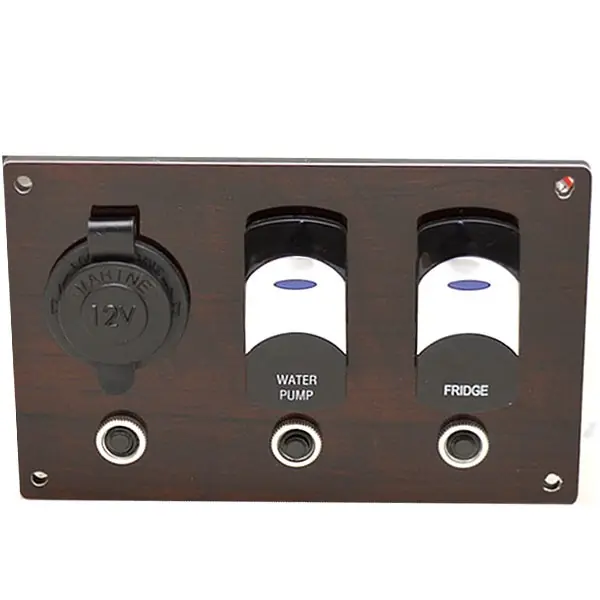 Sale Xcursion Boat Switch Panel 13476 | Royal Mahogany Plastic (Kit)