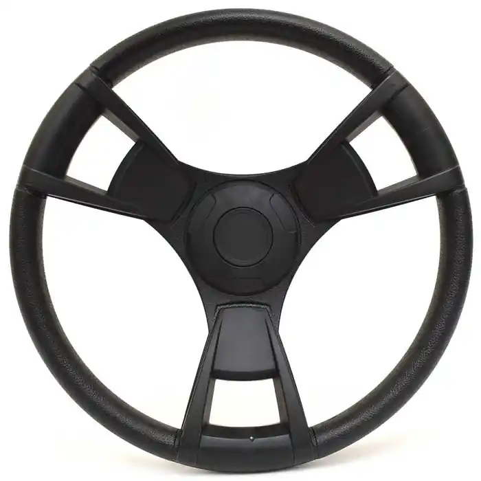Gussi Marine Boat Steering Wheel 001994 | 13 1/2 Inch Black Plastic Shop Now
