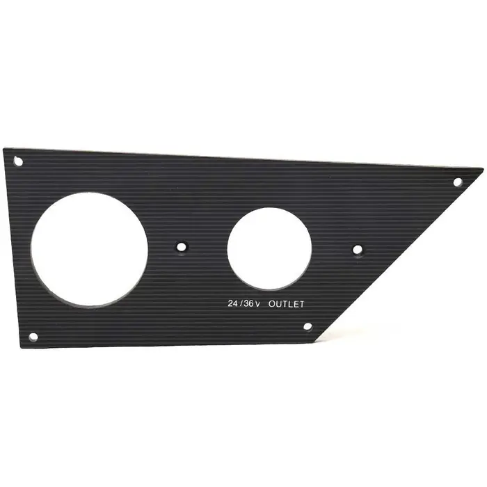 Editor’s Pick Bass Cat Boat Blank Outlet Bow Panel | 24V 36V Gloss Black w/ Lines