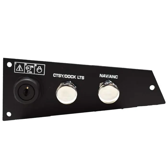 Four Winns Boat Ignition Switch Panel 025-4856 | 3 Position Black Best Price