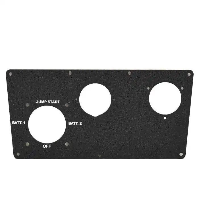 Sale Vexus Boat Blank Battery Switch Panel 7202016 | Black Aluminum