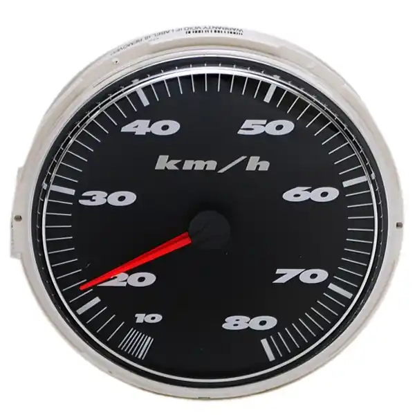 MasterCraft Boat Speedometer Gauge 3711006 | 80 km/h 4 1/4 Inch Black Professional Grade