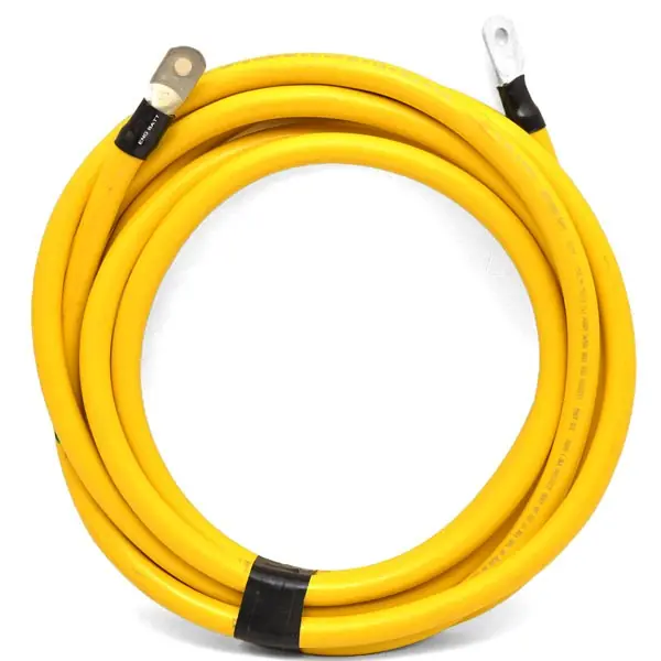 Boat Yellow Battery Cable | 15 Foot 6 Inch 2/0 AWG Luxury
