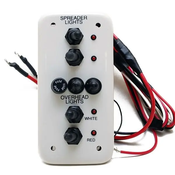 No Minimum Order Triton Boat Switch Panel TR081P02138 | 3 x 6 Inch White Plastic