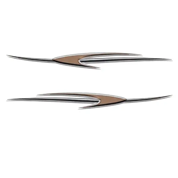 Boat Graphic Decal | Brown / Black 104 X 12 Inch Vinyl (Pair) Affordable