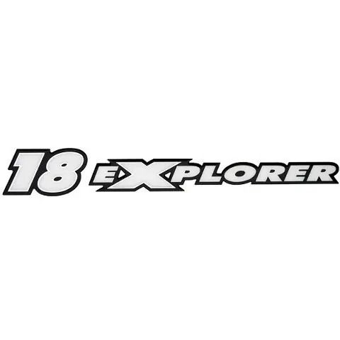 Buy Online Triton Boat Raised Decal 1909944 | 18 Explorer White Black Silver
