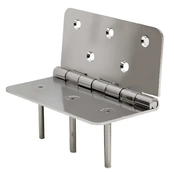 Cobalt Boat Sundeck Hinged Bracket 520150 | 7 x 6 5/8 Inch Stainless Free Returns
