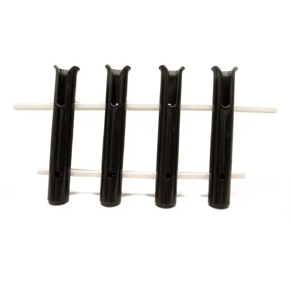 Tracker Boat 4 Rod Holder Rack 92858 | Black Plastic / Poly Instant Buy