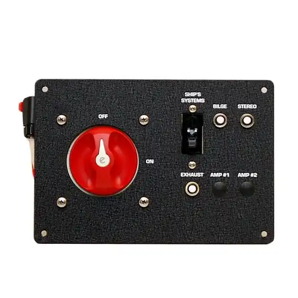Wellcraft Boat Battery Breaker Panel 025-4008 | 8 3/4 x 6 Inch Black Sale