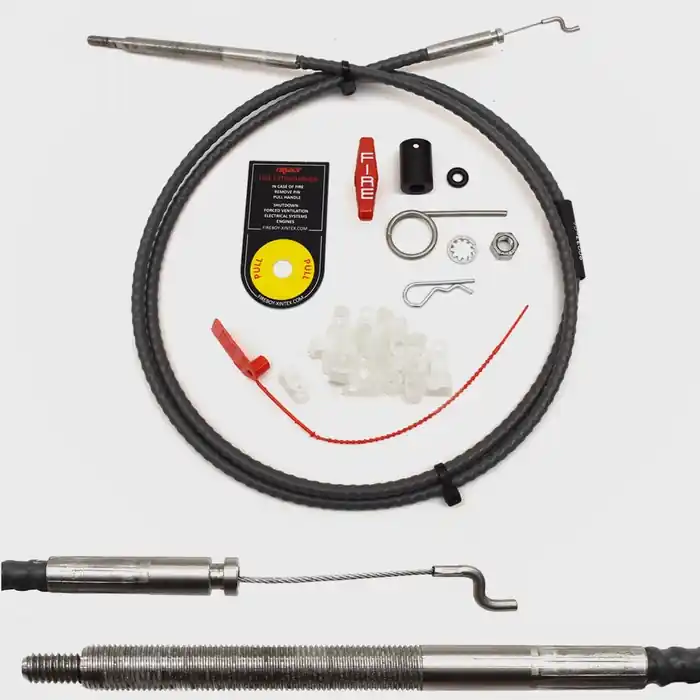 Fireboy Boat Manual Discharge Cable Kit E-4209-06 | 6 Ft New Arrival