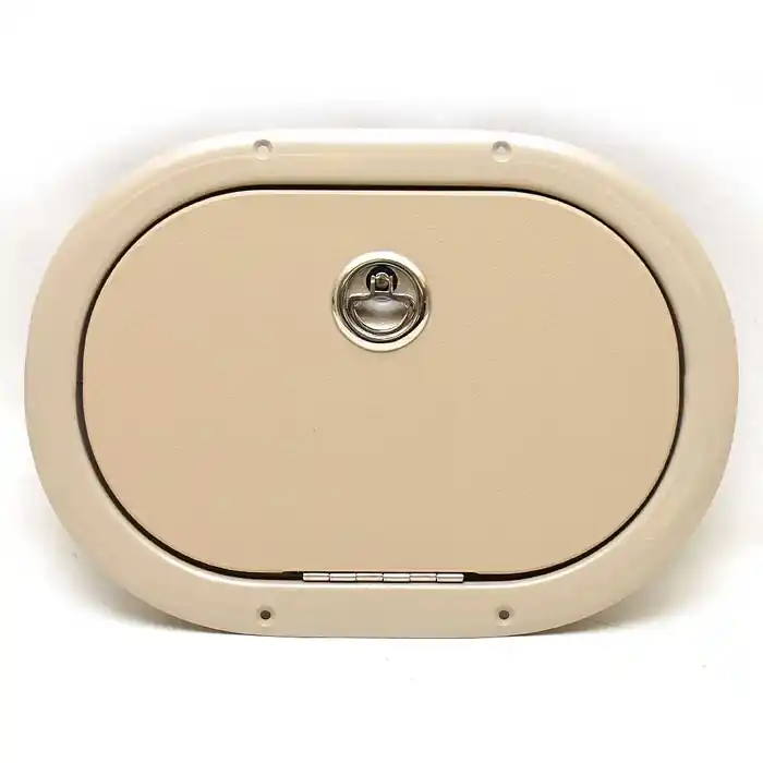 Buy Direct Avalon Boat Floor Access Hatch AV-008P-TA | 13 1/2 x 9 5/8 Inch Beige