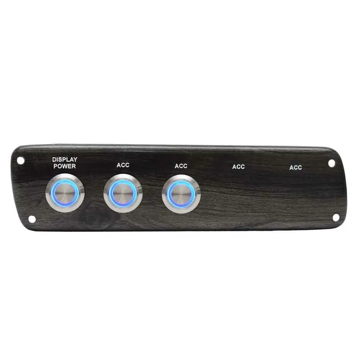 Must Have Viaggio Boat Switch Panel F336002171618MD | 7 5/8 x 2 Inch Woodgrain