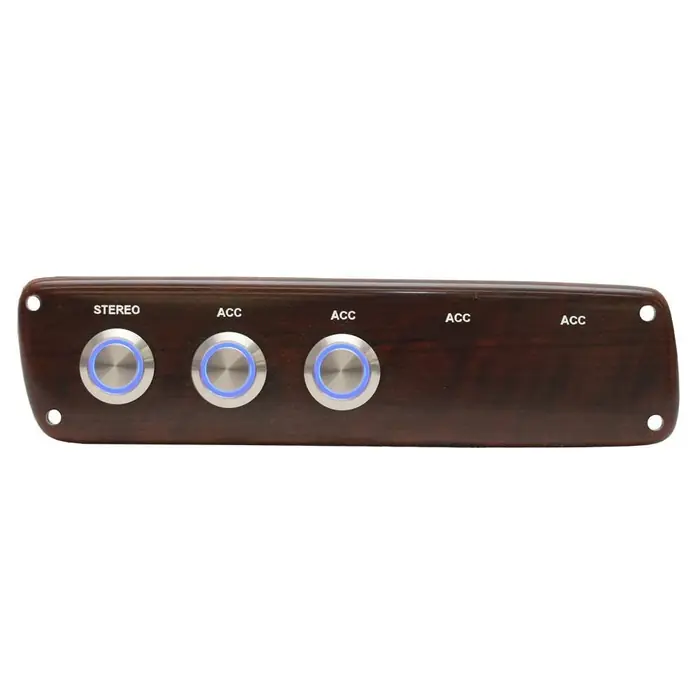 Viaggio Boat Switch Panel F33600217118 | 7 5/8 x 2 Inch Mahogany Fan Favorite