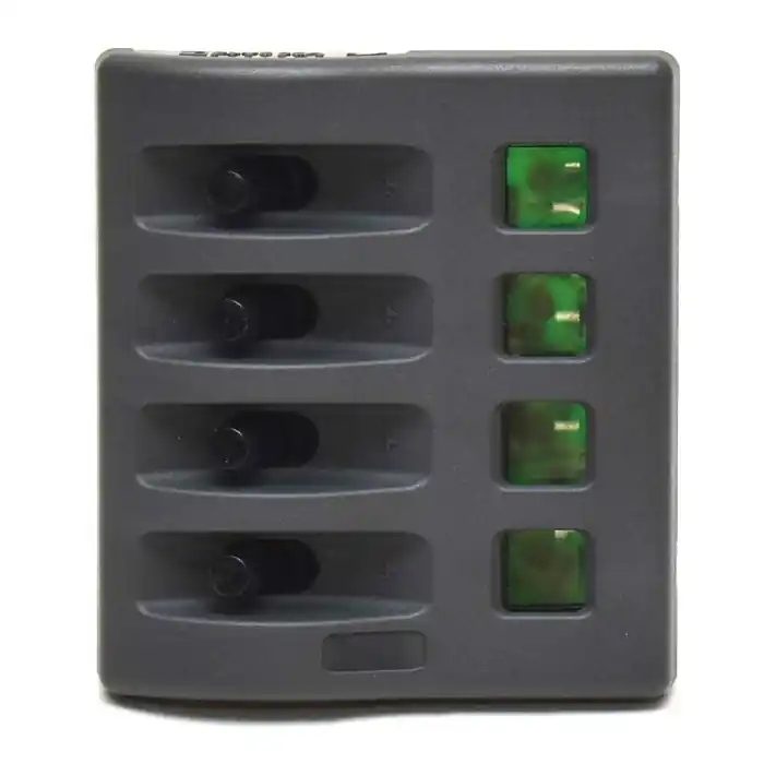 One Day Deal Blue Sea Systems Boat Fuse Panel 4304 | Weatherdeck 12V 4 Switch