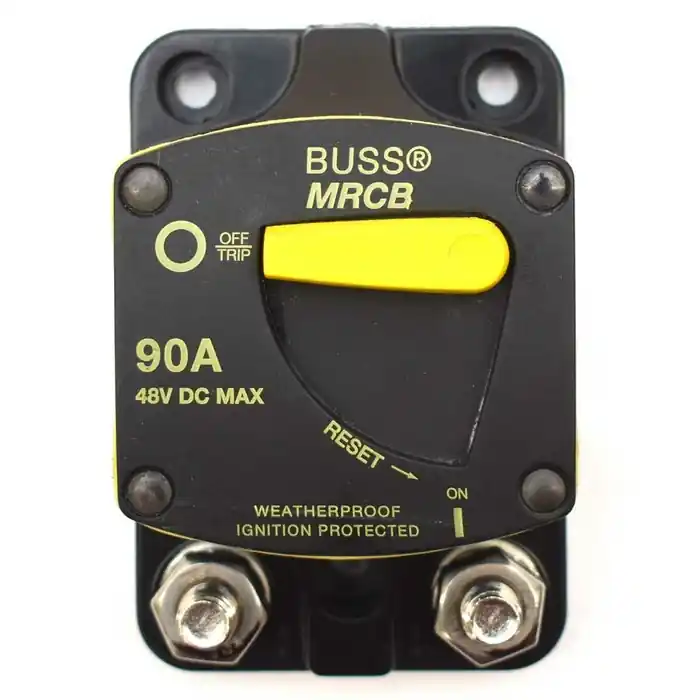Weekend Sale Blue Sea Systems Boat Thermal Circuit Breaker 7143B | 48VDC 90A Black