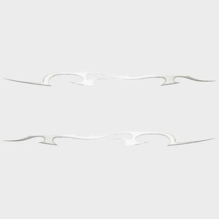 Larson Boat Deck Graphic Decals 0573190 | 2009 Senza Silver (Set of 2) New Release