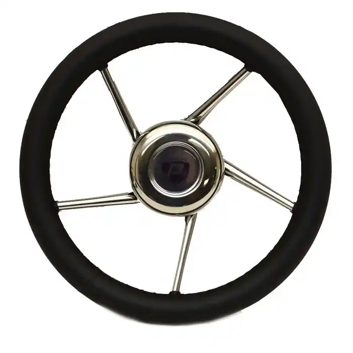 Premier Pontoon Boat Steering Wheel 42958K | V01 Premier 13 3/4 Inch Direct From Factory