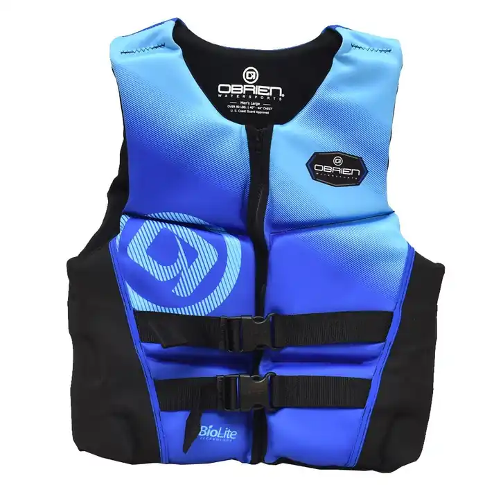 High Quality O'Brien Boat Men's Life Jacket | Flex V-Back Large 40-44 Inch Chest