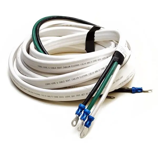 Standard 8/3 Gauge 22 FT 600V Triplex Boat Cable Secure Checkout