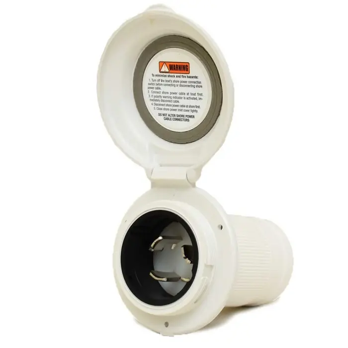 Free Delivery Marinco Boat Inlet Plug 6343EL-BX | 30A 220V