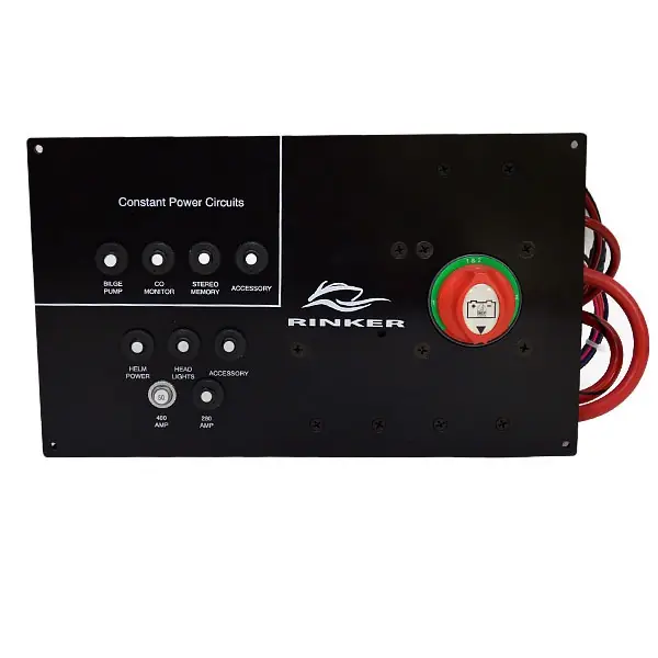 Low Price Rinker Boat Battery Switch Breaker Panel 48093 | 240 Captiva Plastic