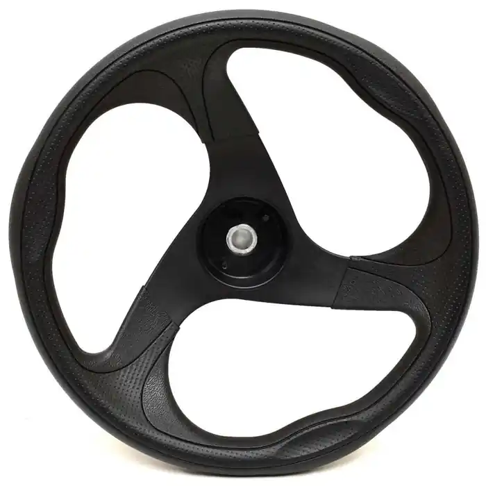 Tracker Boat Steering Wheel | 13 3/8 Inch Black Plastic Certified