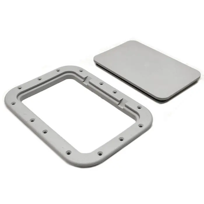 Rabud Boat Pry-Out Deck Plate 711SG | Access Hatch 7 x 11 Inch Gray Trending