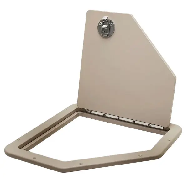 Premier Boat Access Hatch W1DOOR11 | Angled 15 x 15 Inch Beige Door Bulk Order