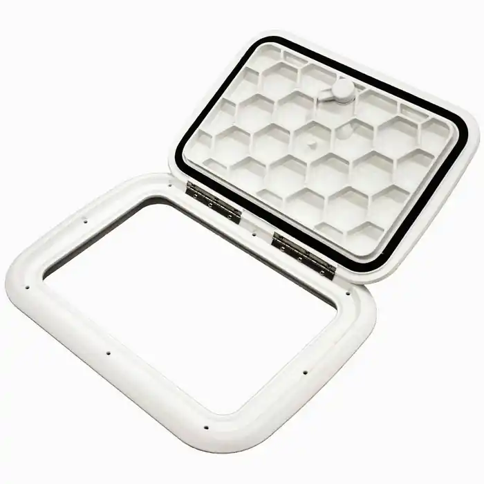 Crafted Jim Black Marine Boat Deck Hatch 581-1115-05 | 15 x 11 Inch Polar White