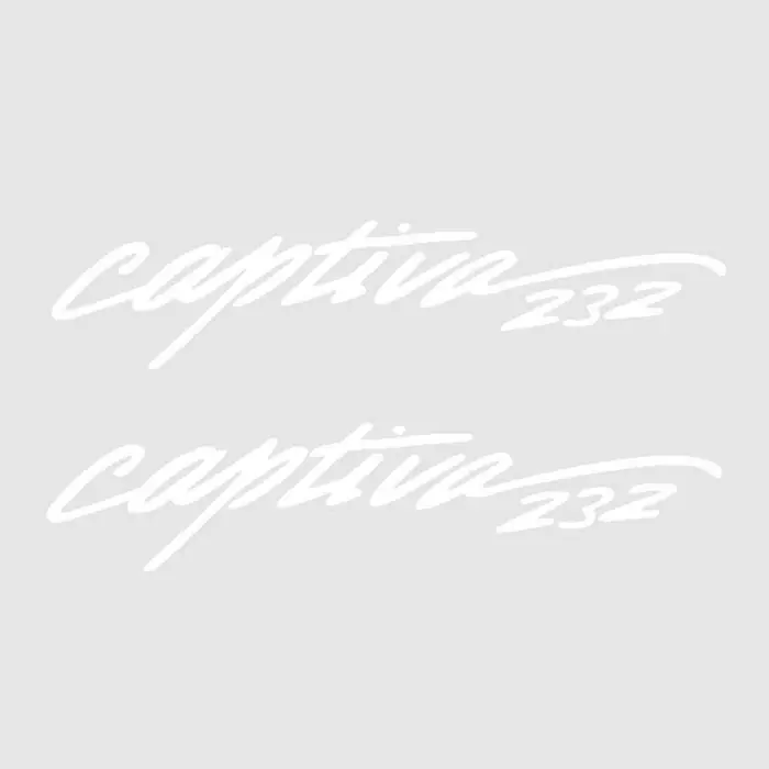 Rinker Boat Brand Decal | 232 Captiva 39 1/4 x 10 3/4 Inch (Pair) Best Price